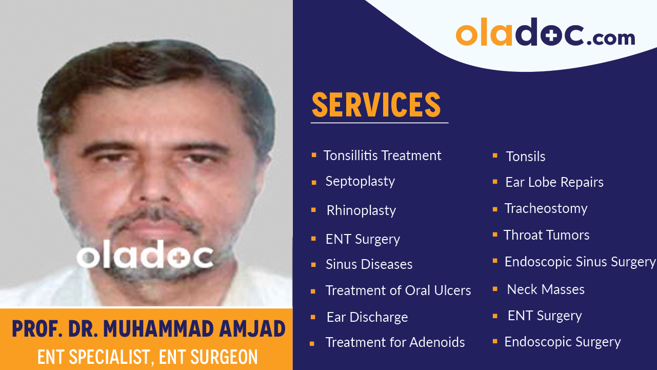 Services provided by Dr. Muhammad Amjad